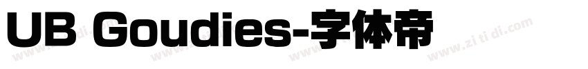 UB Goudies字体转换